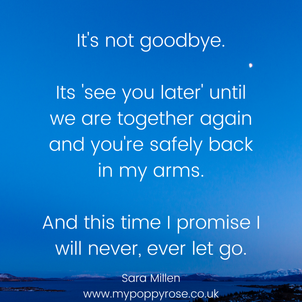 its not goodbye its see you later quote